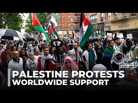 Palestine solidarity: Thousands attend marches around the world in support