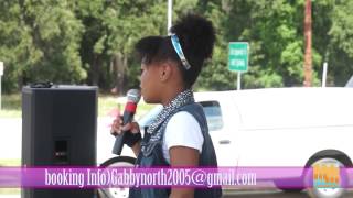 Gabby North Performs her song Imagine at the Pan African Festival
