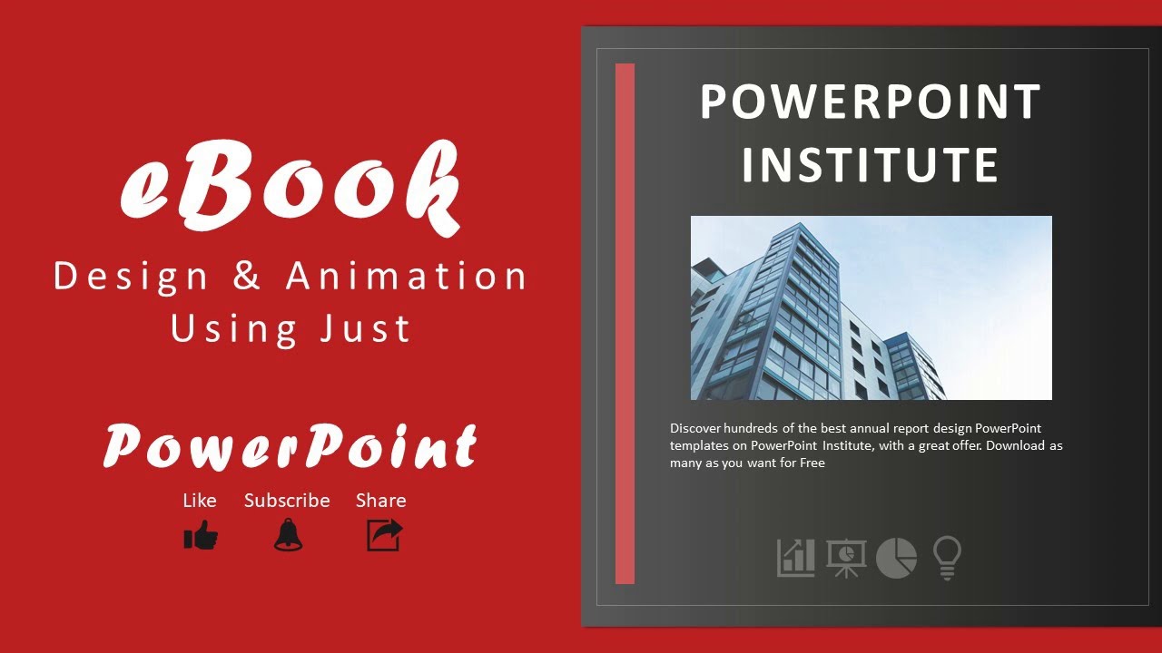 Learn PowerPoint eBook Presentation Design & Animation🔥 Powerpoint Booklet Template🔥 Flip Book PPT