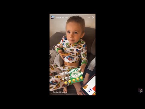 CAPITAL BRA macht Witze mit seinen Kindern 😂