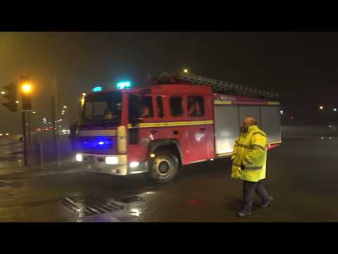 *SUPER RARE*Greater Manchester Fire & Rescue / Bolton Central / 2 Pumps + HVP / Arriving