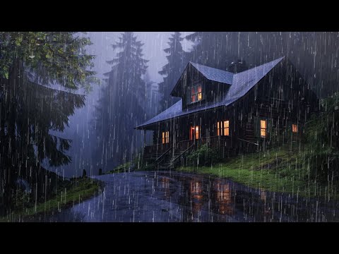 Heavy Rain To Sleep Immediately -  Rain Sounds For Sleeping - Sleep FAST & Beat Insomnia, ASMR