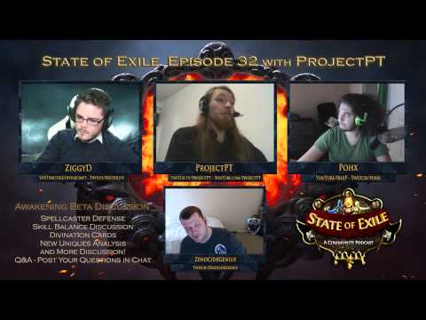 State of Exile PRESHOW Ep:32 - General Gaming Chat w/ ProjectPT, Zeno, Ziggy & Pohx