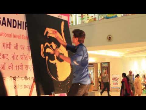 Vishal Singh Mahatama Gandhi Speed Painting