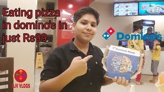 Eating pizza in domino's full flash vlog | 🤩🍕