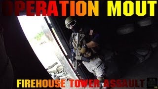preview picture of video '-Operation MOUT- FIREHOUSE TOWER Assault INTENSE Helmet CAM Combat ABS57'