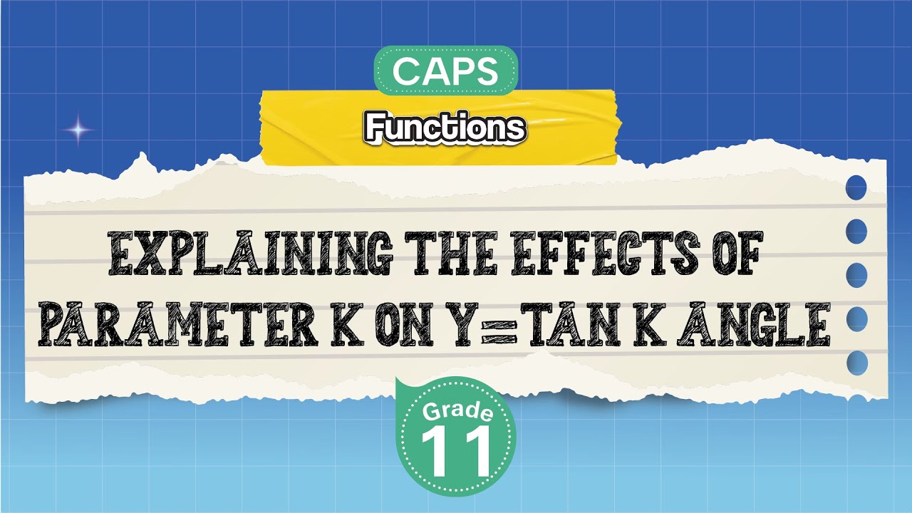 [GRADE 11] Explaining the Effects of Parameter k on y=tan K Angle