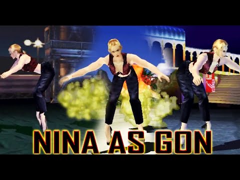 [TAS] Nina With Gon's Moves - Tekken 3 (VS Mode) (Special Request)