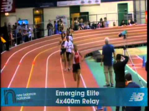 Girls 4x400m EE Heat 3 - New Balance Indoor Nationals 2011