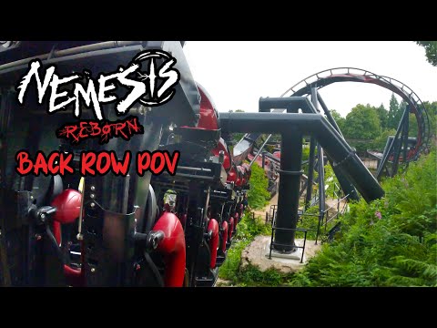 Nemesis Reborn Back Row POV Alton Towers New for 2024 Inverted Roller Coaster