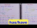 Has/Have || Usage of Has/Have || Has/Have made Easy|| English Grammar