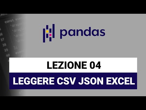 Loading Data from CSV and JSON - Pandas Python Tutorial 04