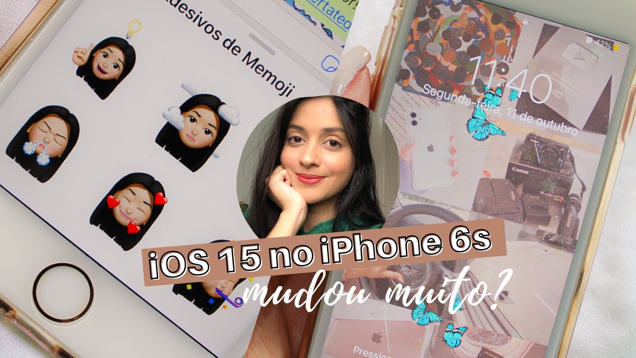 iOS 15 NO iPHONE 6S | O QUE MUDOU & TOUR PELO MEU CELULAR