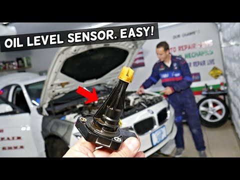 BMW F30 F31 OIL LEVEL SENSOR REPLACEMENT REMOVAL F34 316i 318i 320i 328i 330i 335i 340i 316d 318d 32