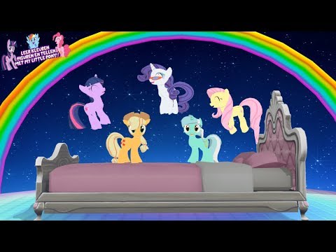 Five Little Pony Jumping On The Bed Nursery Rhyme MLP | 5 Kleine Paardjes Liedje