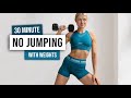 30 MIN KILLER Full Body Workout With Weights No Jumping No Repeat Home Workout