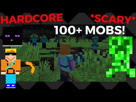 Running Through Minecraft Hardcore: 7 Scary Minutes