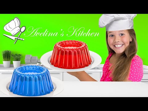 Avelina & Amelia have fun with Slime Jello