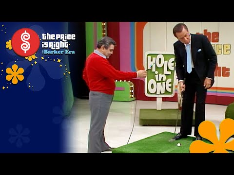 Bob Barker Shows Off His Putting Skills During HOLE IN ONE  - The Price Is Right 1984