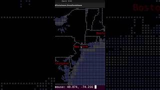how linux users navigate maps using terminal #mapscii
