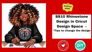 Sparkle and Shine Crafting Unique SS10 Rhinestone Multi Color Design in Cricut Design Space