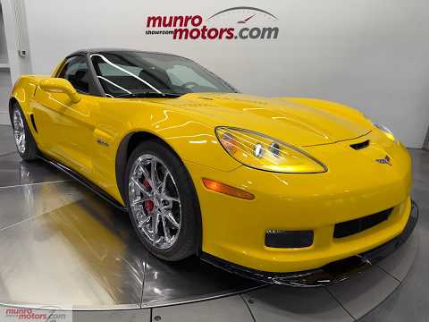 2013 Chevrolet Corvette 2dr Cpe Z06 1LZ in Yellow for sale at Munro Motors in Brantford, ON