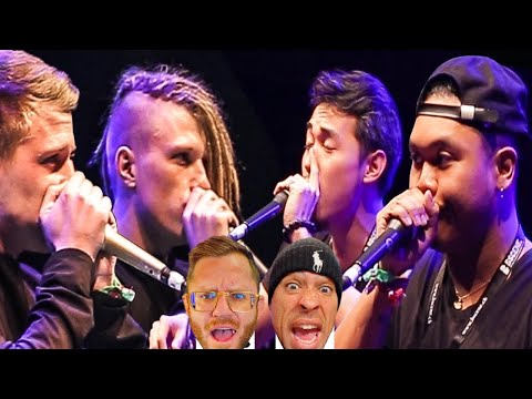 The Boyz FIRST time [REACTION] to MAD TWINZ vs SPIDER HORSE | Grand Beatbox TAG TEAM Battle 2017