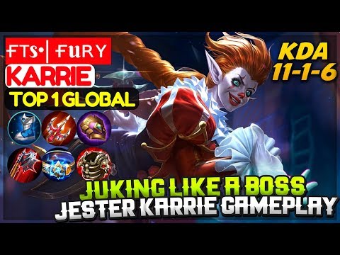 Juking Like a Boss, Jester Karrie Gameplay [ Top 1 Global Karrie ] ғтs• | ғuʀʏ Karrie Mobile Legends Video