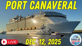 LIVE: Watching 6 Cruise Ships Leaving Port Canaveral LIVE! (Dec. 12, 2025)