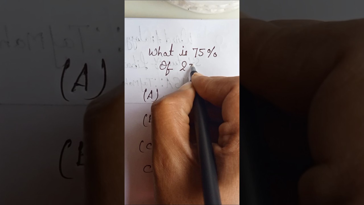 what is seventy five percent of 2500 ? #shortsfeed #maths #tricks #mathstricks