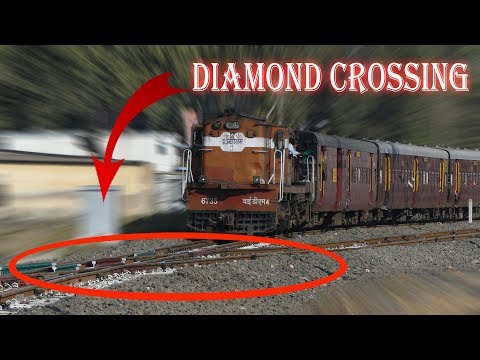 Rarest of Rare DIAMOND CROSSING - METRE GAUGE Train | Indian Railways
