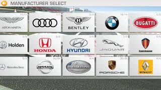 RealRacing 3 all 266 car unlock and upgraded