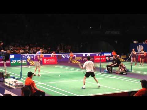 Pablo ABIAN vs Viktor AXELSEN  |  Trickshot European Badminton Championship 2016