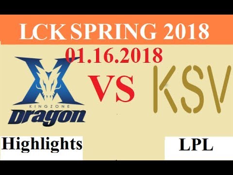 [01.16.2018]: KZ vs KSV - Highlights Game 2 - LCK Spring 2018