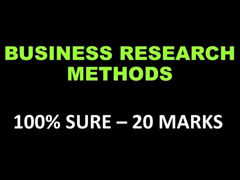 BUSINESS RESEARCH METHODS | RESEARCH REPORT | SURE 20 MARKS | IMPORTANT | Learn and go, children.