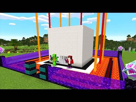 NETHER PORTAL SECURITY vs Zombies - Minecraft