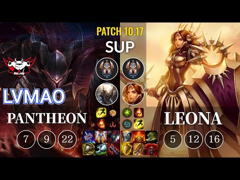 JDG LvMao Pantheon vs Leona Sup - KR Patch 10.17