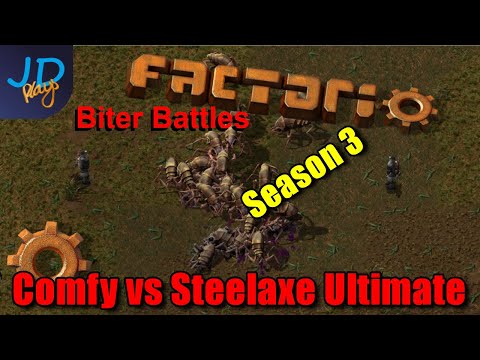 Factorio PvP Biter Battles | Season 3 Match 14 | Comfy vs Steelaxe Ultimate