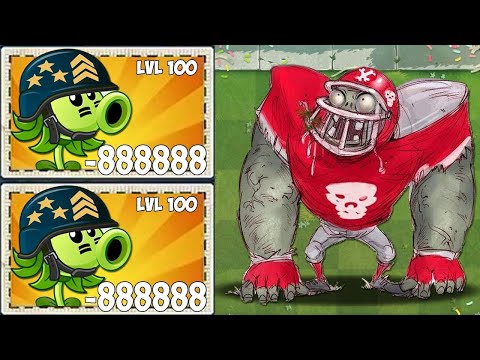 1000 Plants Vs 100 Football Allstar Zombie - Who 's Best Plant? - PvZ 2 gameplay