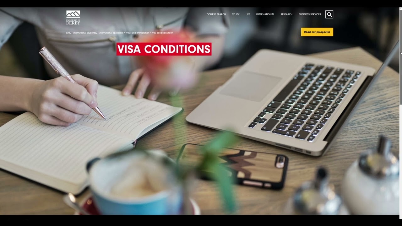 Video demonstrating how to enrol on a campus-based course at the University of Derby