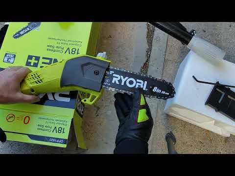 Ryobi 18V Cordless Pole Saw Getting Started Guide and Demo - Model OPP1820