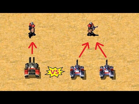 Apocalypse vs 2 Grizzly - Kill Race - Red Alert 2