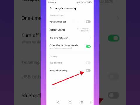 How to Enable Bluetooth Tethering on Infinix #shorts #viral