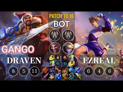 CGA Gango Draven vs Ezreal Bot - KR Patch 10.16