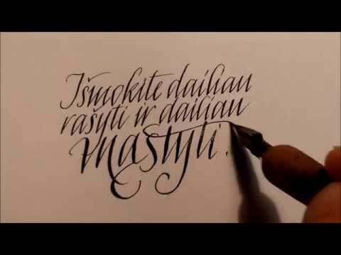 Kaligrafijos pamokos