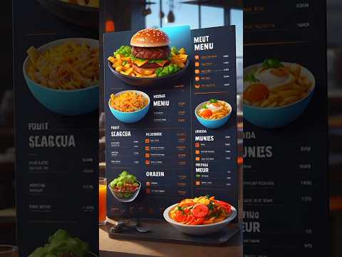 Design Realistic Food Menu in 3 hour #cateringmenu #restaurantdesign #cafemenu