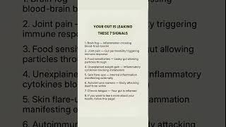 YOUR GUT IS LEAKING THESE 7 SIGNALS #viral #viralvideo #video #viralshorts #viralshort
