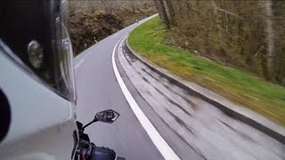 preview picture of video 'Motorcycle ride : N25 Kautenbach - Wiltz : Kawasaki Z1000SX, GoPro3 external mic test'