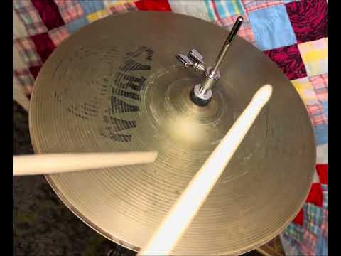 đ„Sabian 14" AA Regular Hi-Hat Cymbals (Pair) 1985 - 2001 - Natural. *video demo* image 3