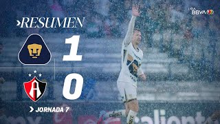 PUMAS 1-0 ATLAS J7 | ¡Ramsey se estrena en C.U. y le da el triunfo a su equipo! | Apertura 2025
